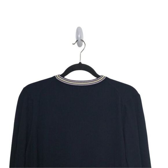 AlexaChung Blue Planet Intarsia Crew Neck Saturn Sweater - Picture 6 of 14